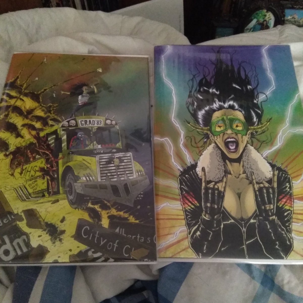 JohnnyAlpha81's tweet photo. Just in got my copies of #Trakovi by @thinkitem & this other book which was one of the first Kickstarters I ever backed that finally got shipped https://t.co/QJf4O5Yji8