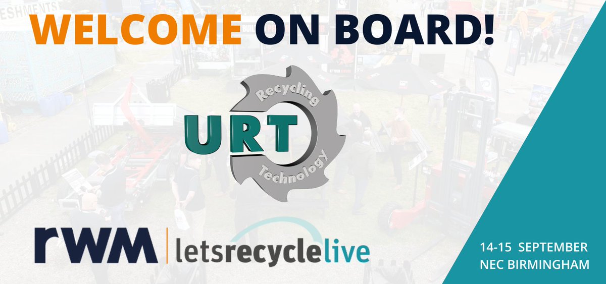 RWM_Exhibition's tweet image. A round of applause for URT Umwelt-und Recycling Technik who will be joining #RWMLRL in September!

hubs.la/Q01109Xz0