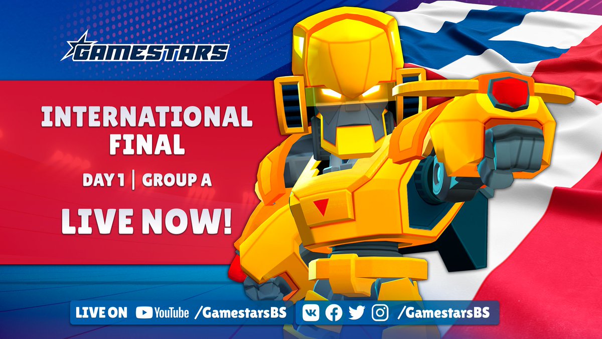 Ready? Because the arena is open, and the finalists are ready to show their star powers! The LIVE is on 🔥

🇷🇺 youtube.com/watch?v=INsQTM…
🇬🇧 youtube.com/watch?v=BapF0L…
🇫🇷 youtube.com/watch?v=7m4D-c…
🇵🇱 youtube.com/watch?v=Ey0VY6…
🇹🇷 youtube.com/watch?v=K1tBrf…

#Gamestars #BrawlStars