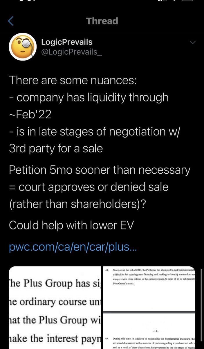 Mcoleman9221's tweet photo. @LogicPrevails_ @cashflow_free @cali_thc @stock_mj @GlassHouseBR Or is it more about this? Court can approve / potentially override creditors if they don’t approve sale? (Not sure why they wouldn’t, but curious if that was the primary reason for bk) https://t.co/pb0p1NzONA