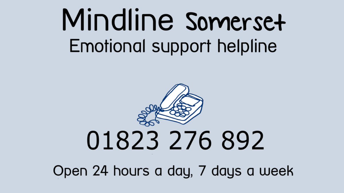 For some, the holidays can be an incredibly difficult, lonely, and worrying time.  

If you’re struggling with your thoughts, please know that you are not alone. <a href="/MindlineSomset/">Mindline Somerset</a> is here for you, 24 hours a day, every day. Please give them a call on 01823 276 892.