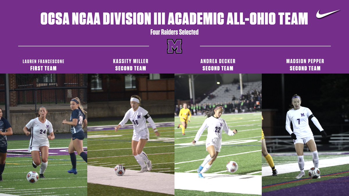 purpleraiders's tweet photo. Four Raiders Selected to OCSA Academic All-Ohio Team https://t.co/usfw3bDPB8 #GoMountGo https://t.co/NKQIGPPeFw