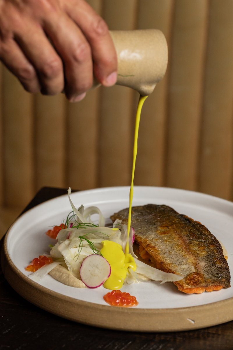 Nature, seasonality, and a focus on local purveyors are the guiding principles of @ChefDenevins cooking throughout our menu. These values are reflected in dishes like our Rainbow Trout, sourced sustainably from <a href="/PierlessFishBK/">Pierless Fish Corp</a>.