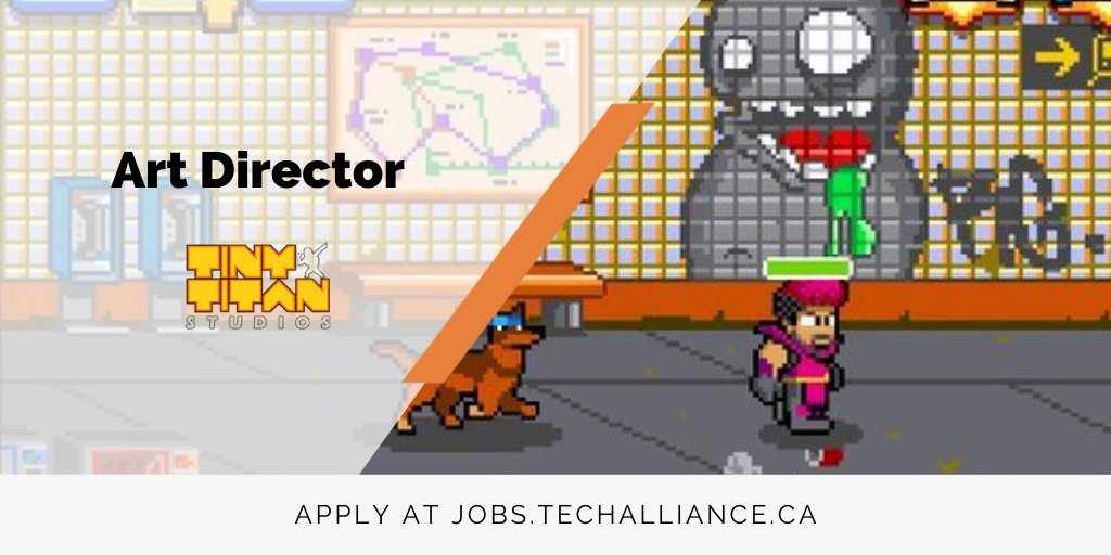 TechAlliance's tweet photo. Art Director wanted at @TinyTitanGames 

Duties include:
➡Develop visual style of games and mentor art team
➡Design, conceptualize and render high quality in-game assets
➡Set quality benchmarks for artwork

Apply at https://t.co/jMOzXsxIzc

#TechAllianceJobs #LdnOntJobs https://t.co/RgmUvyNGDB