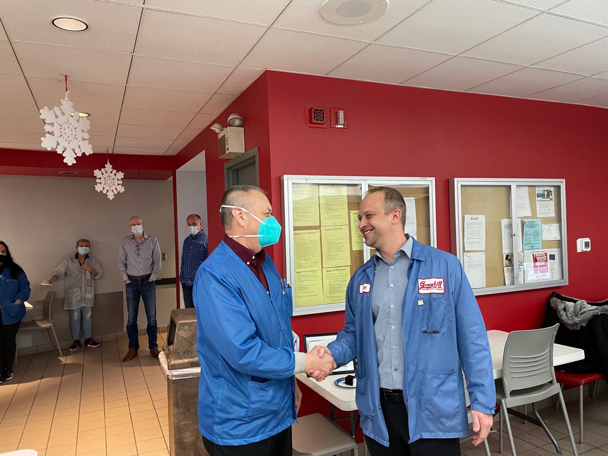 Grayhill_Inc's tweet photo. Congratulations to Gene Knorps on his retirement after 44 years of faithful service. Grayhill thanks you for your dedication and contributions over the years. We wish you success on your new adventures. https://t.co/1jCcyf8Jon