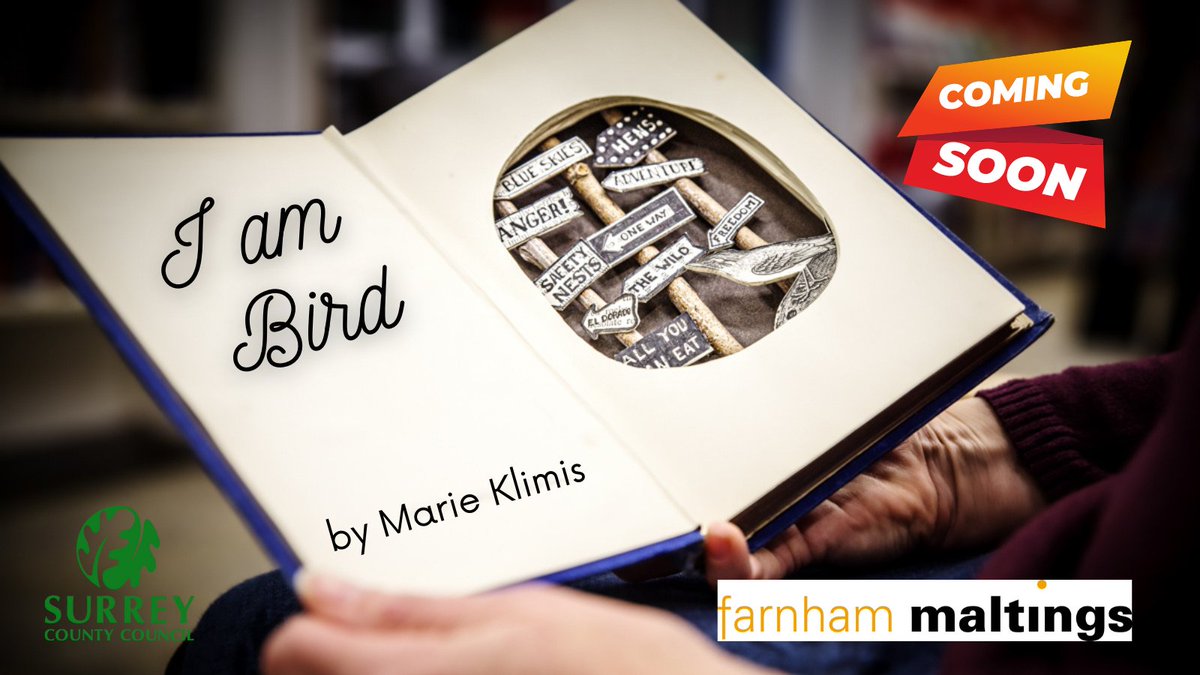 SurreyLibraries's tweet photo. Psst. Did you know that I am Bird by Marie Klimis is coming to @SurreyLibraries in early 2022?! 

 I am Bird | marieklimis

📸 ©️ Neil Marshment

#RedhillLibrary, #MersthamLibrary, #FarnhamMaltings, #IAmBird, 
@RedhillLibrary @MersthamLibrary @farnhammaltings https://t.co/qCLIb4i8tX