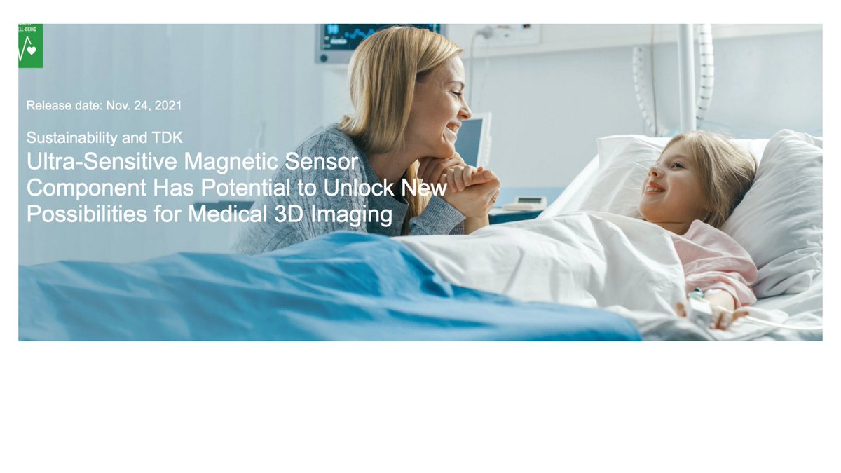 tdkamerica's tweet image. TDK&apos;s Nivio™ xMR Sensor can measure subtle #biomagnetic fields and aids development in medical 3D imaging and visualization of cardiac activity. Learn more about this product and what it means for the future of medical technology. tdk.com/en/featured_st…