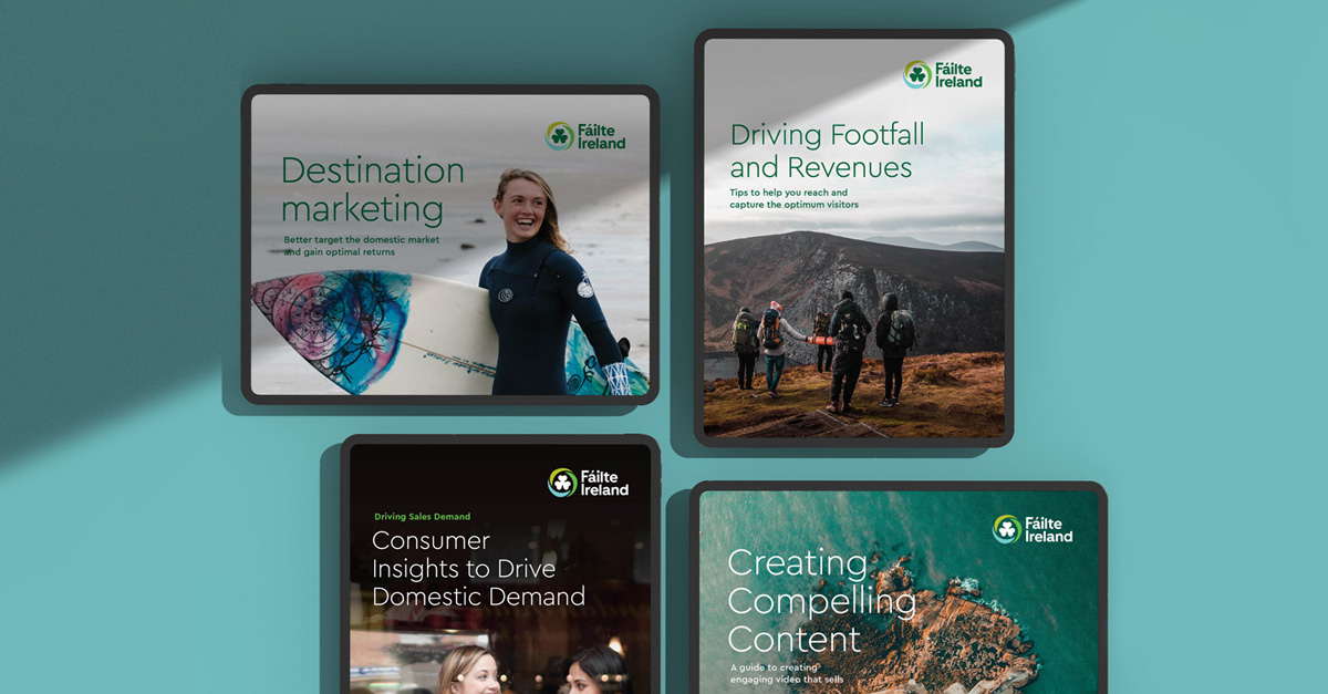 Continuing our 2021 highlights: This year saw us refresh the brand identity of Fáilte Ireland, Ireland’s national tourism authority. Rich in storytelling, the new logo asserts Fáilte Ireland’s role as the trusted shaper of the tourism industry in Ireland. ​ #logo #branding