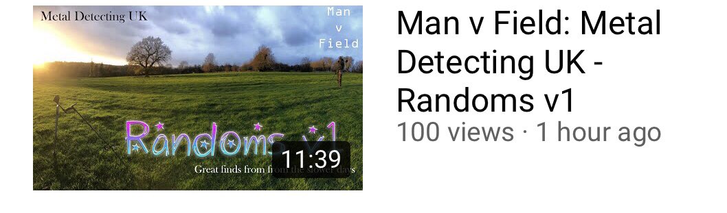 metaldetecting2's tweet image. Man v Field: Metal Detecting UK - Randoms v1 youtu.be/i-bdUhWgjK8 via @YouTube