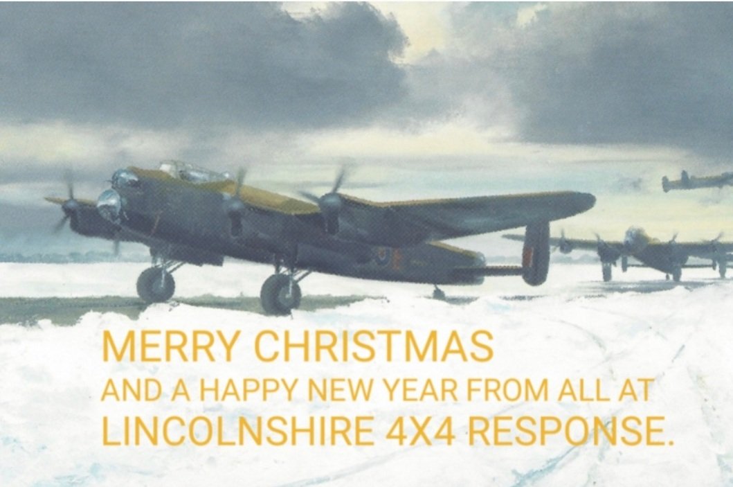 LN4x4R's tweet photo. Happy Christmas and a prosperous new year from all the team.
@4x4response @FCR_Lincs @LincolnshireCAT @Humberbeat @HumberbeatNEL https://t.co/CztlKRi0RV