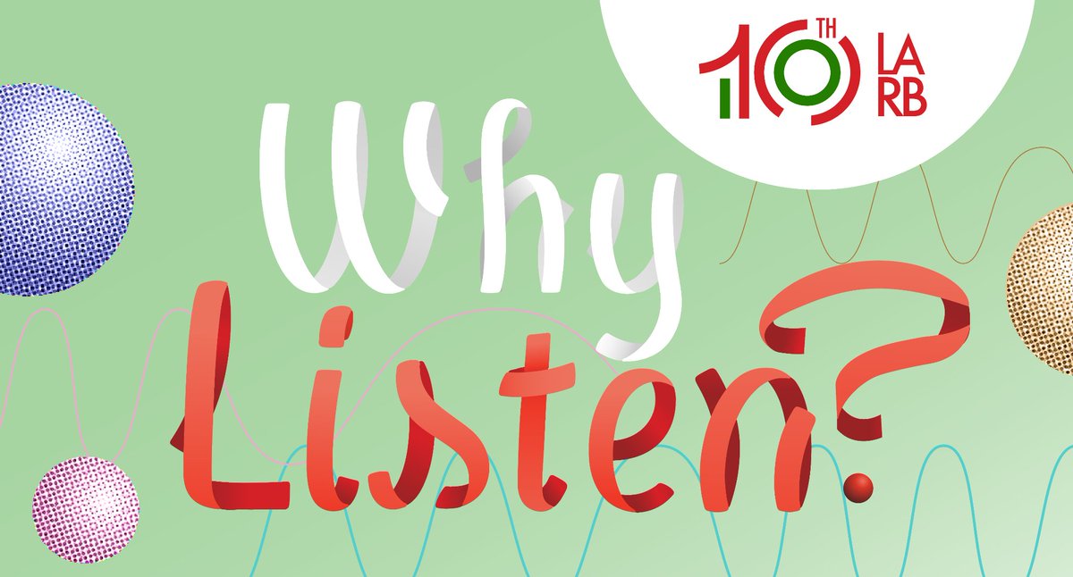 LAReviewofBooks's tweet photo. Whatโs something you've learned from the LARB Radio Hour? ๐ป #10YearsOfLARB https://t.co/Cocs4jyOKy