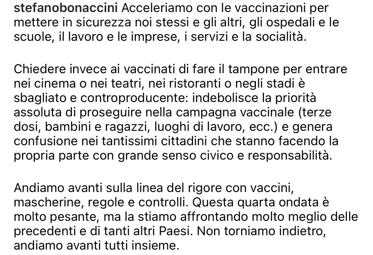 sbonaccini's tweet photo. La penso così https://t.co/AL14CapDpA