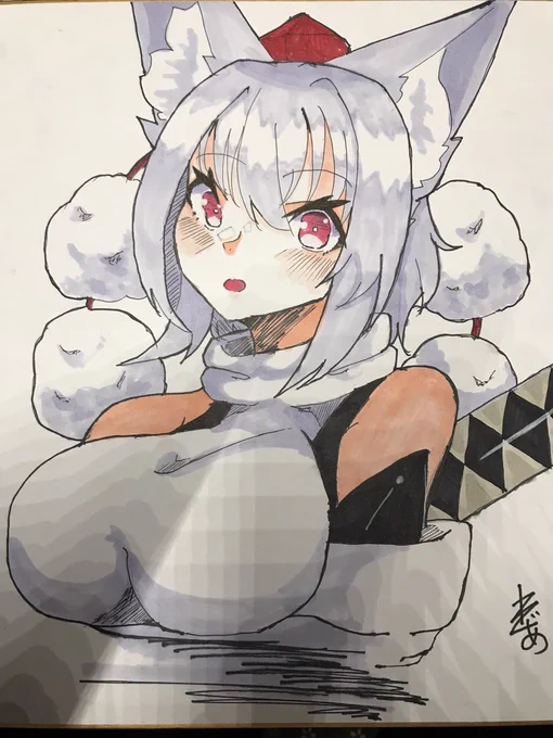 アナログ久々で楽しすぎて塗ってしまった。 