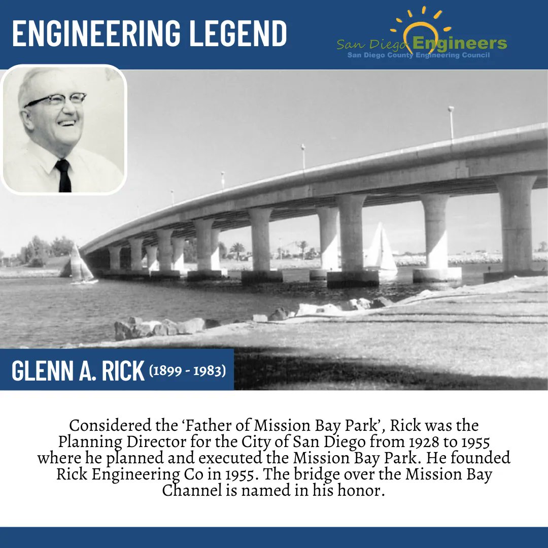 SDEngineers's tweet photo. Thank you Rick Engineering for being a 2022 San Diego Engineer Week Festival sponsor.  Read more about our legends here https://t.co/3y86Jv8twh

#SanDiegoEngineers  #EFEST21  
#EngineersWeek #Eweek2021 
#EngineeringAbrighterFuture #RickEngineering https://t.co/U0SV7oGtvw