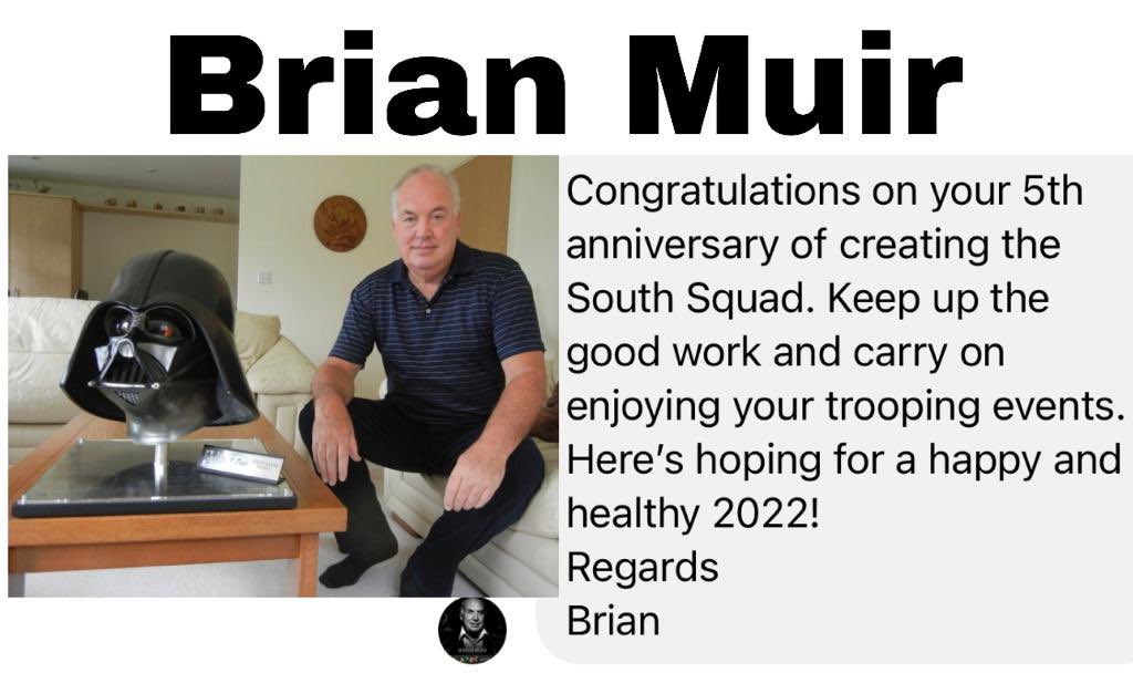 Escuadron_Sur's tweet photo. Seguimos con las felicitaciones al Escuadrón Sur. Esta vez es Brian Muir escultor creador de la armadura y casco de Darth Vader a partir de los diseños de Ralph Mcquarrie. Gracias Brian.
#brianmuir #EscuadronSur #SpanishGarrison #501stlegion #BadGuysDoingGood https://t.co/pagqRDeLkY