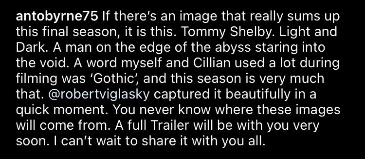CMurphyFans's tweet photo. Anthony Byrne #PeakyBlinders S6 Director : https://t.co/2J0AmGRnhf