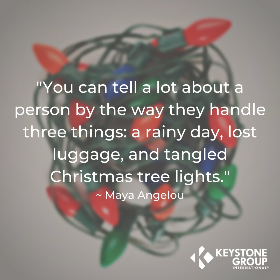 We can't control everything that happens during the holidays, but we can control how we respond.  At Keystone, we're choosing to focus on gratitude this week. We are thankful for a year that has been full of opportunities for growth and challenges that have made us stronger.