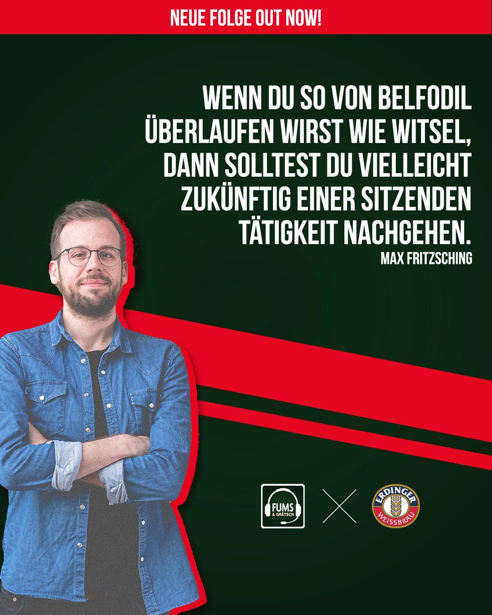 FUMS_DIESHOW's tweet photo. Anzeige | Wir legen allen, die lieber einer sitzenden Tätigkeit nachgehen, unsere „Keine Taktik, kaum Talent“-Tour mit ERDINGER als Partner ans Herz 🍻❤️
Am 20.01.22 sehen wir uns in Bremen 🤝
Tickets: https://t.co/EEAVvwELsm
Alle Infos: https://t.co/HZfCP4mNWR 💥 #FUGLIVE https://t.co/t8wa2me63y