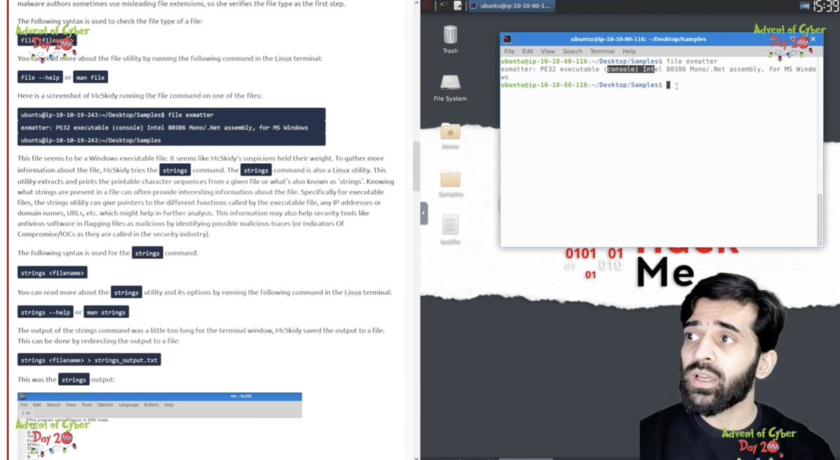 tryhackme's tweet photo. Day 20, Advent of Cyber is LIVE 🪲

🎄 Learn basic static malware analysis
🎄 Use VirusTotal for preliminary analysis
🎄 Perform basis analysis using strings
🎄 Learn why a files hash can be important

Investigate a malicious file containing payroll data

https://t.co/CRzheuVeQY https://t.co/XEXuRm4uY8