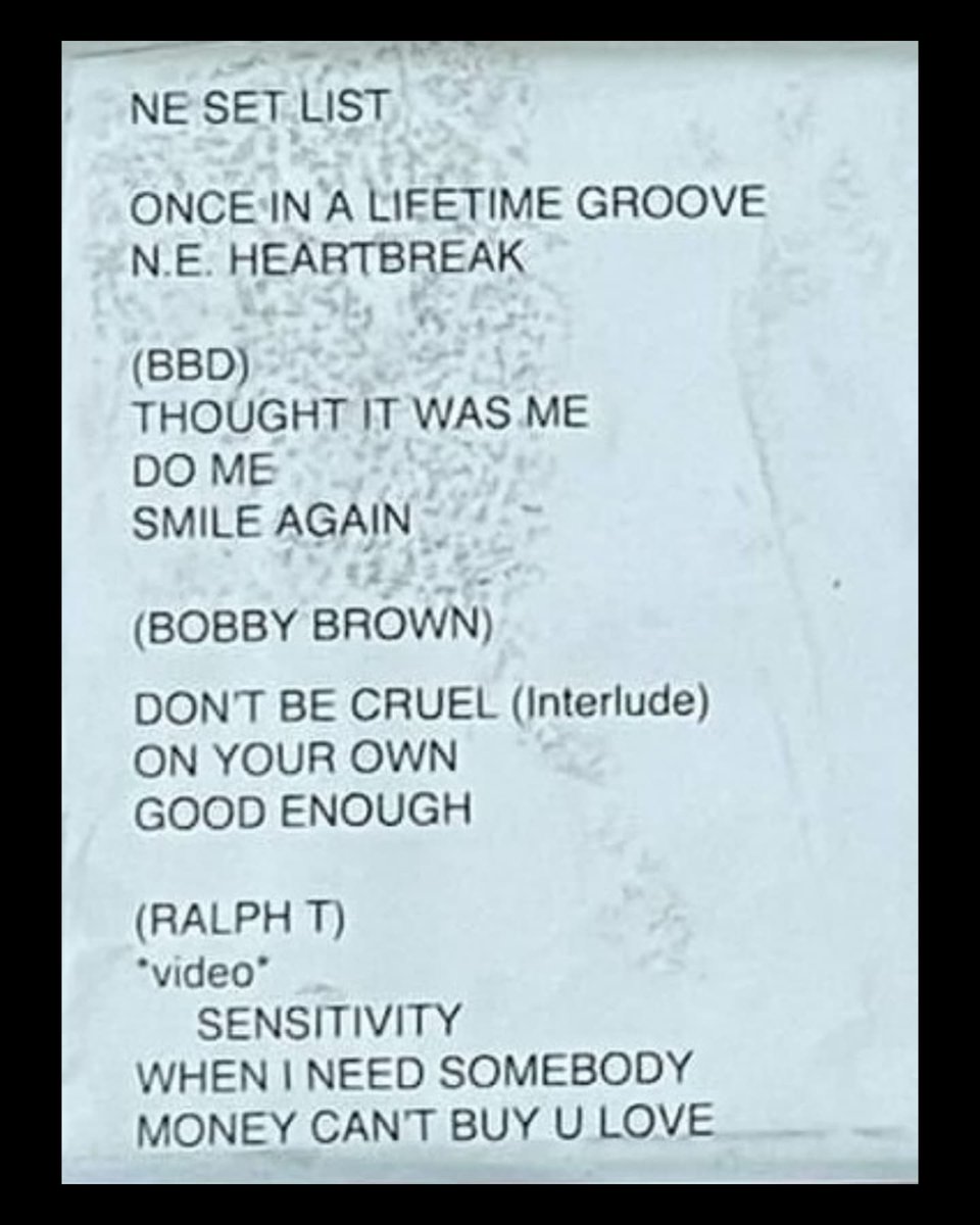 New Edition Live tweet media