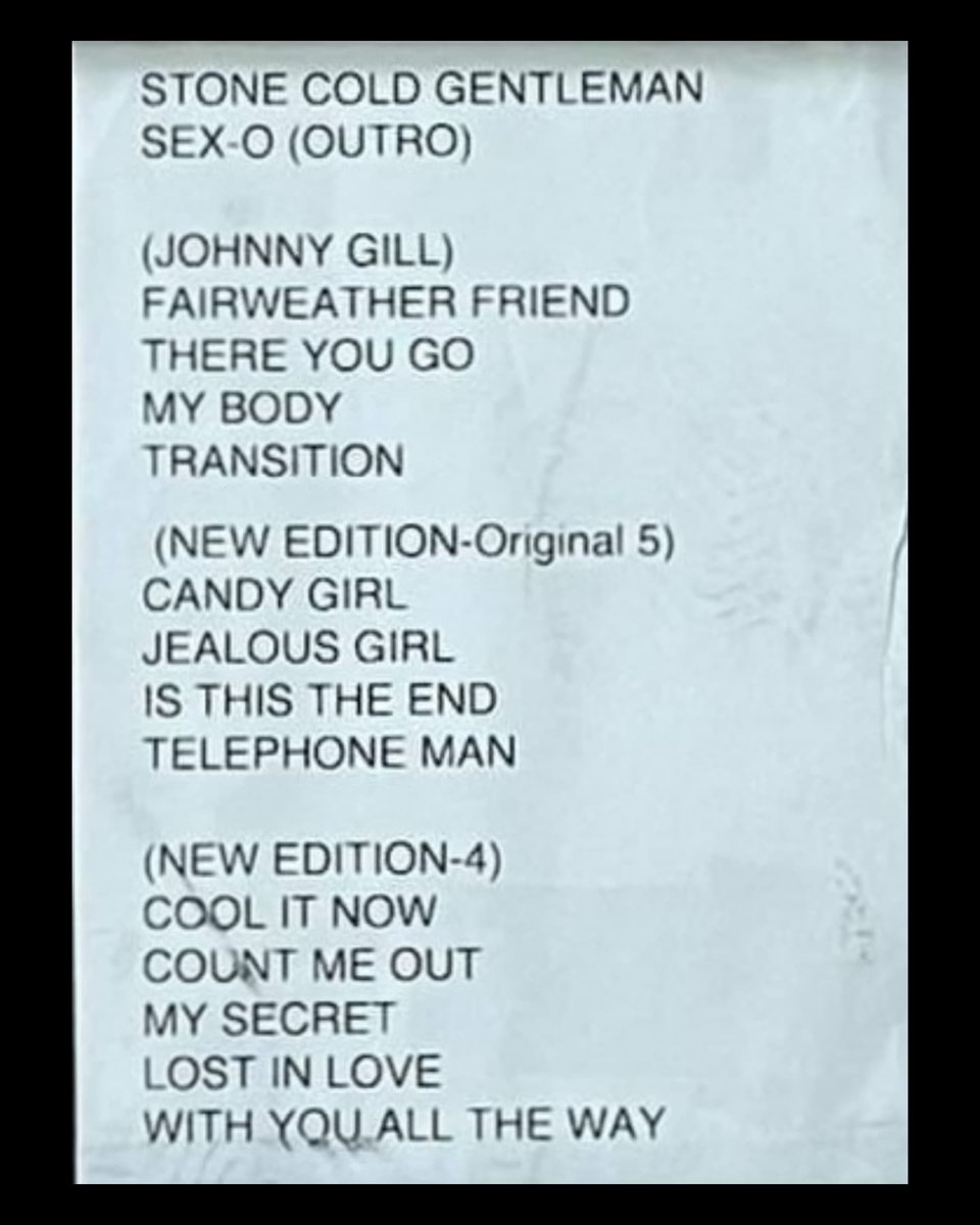 New Edition Live tweet media