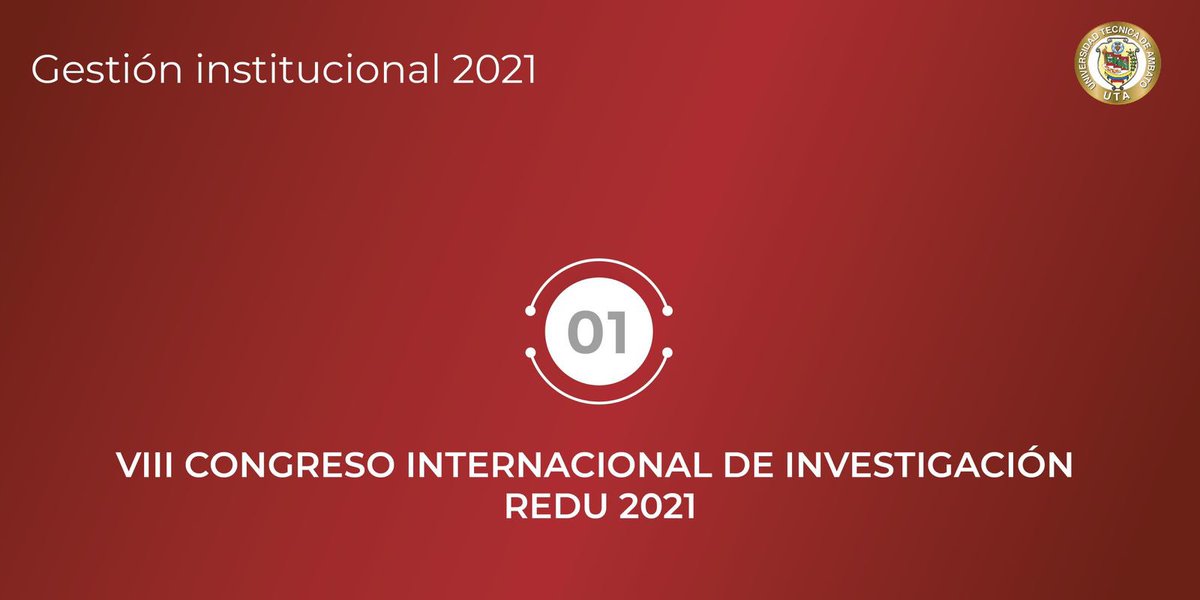 UTecnicaAmbato's tweet photo. Felicitaciones comunidad universitaria, ¡Lo hicimos muy bien! 🤝

✔️ VIII Congreso Internacional de Investigacion #REDU

El 2021 fue un año inusual, que nos exigió desarrollar respuestas creativas y eficientes, ¡JUNTOS LO LOGRAMOS!

#GestiónUTA21 https://t.co/EPEBWHAW9n