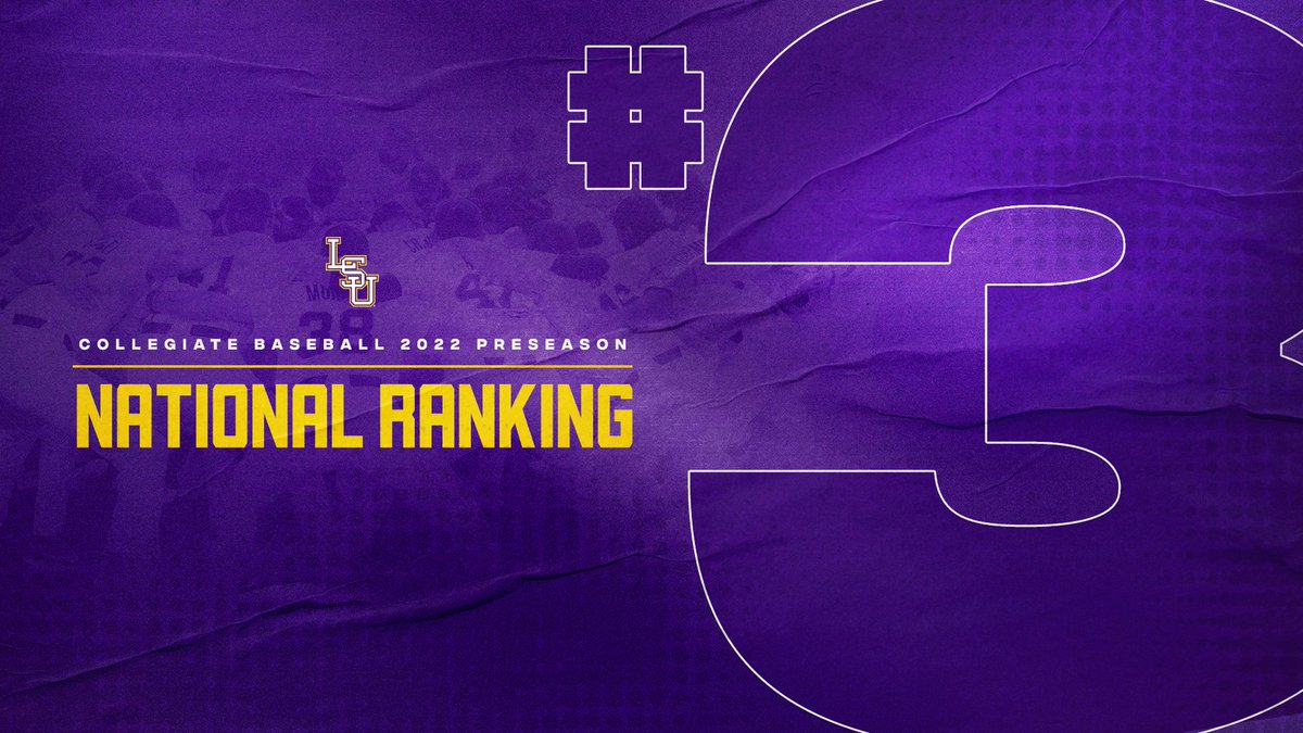 Tigers No. 3 in <a href="/CBNewspaper/">Collegiate Baseball</a> Preseason Poll!
#GeauxTigers #TheReboot

🔗lsul.su/3yL44dr