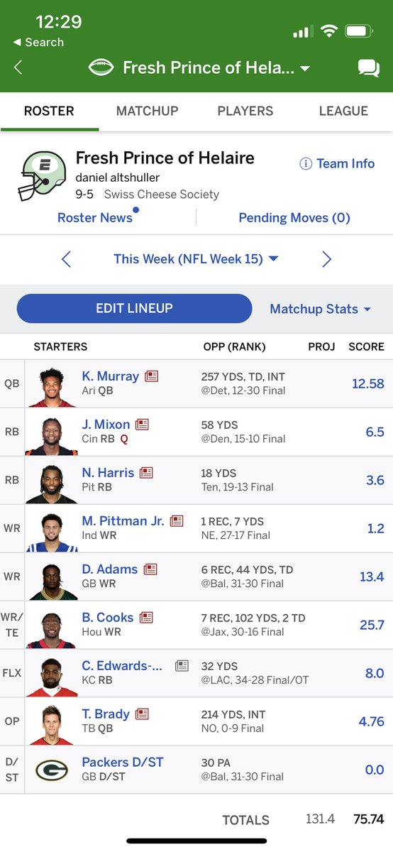 Altsy31's tweet photo. @MatthewBerryTMR 2QB league (traded next year picks for players at the deadline) https://t.co/Ffb4LjzuHb