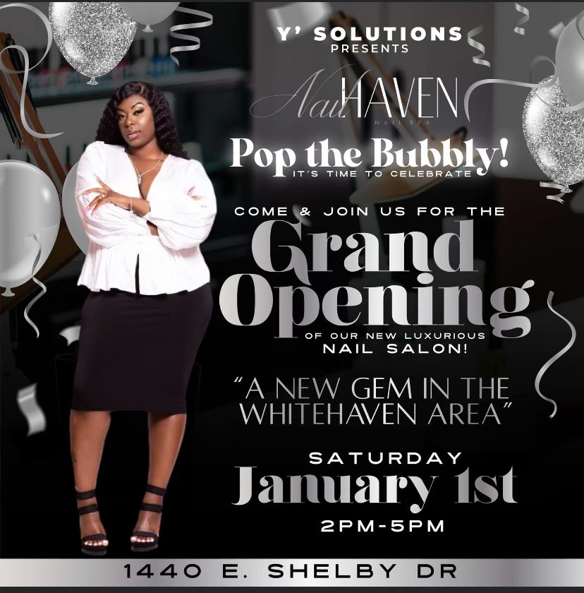 gwercMemphis's tweet photo. Black owned nail salon opening right here the Whitehaven Community. Please show your support. #BlackOwnedBusiness #gwercmemphis #whitehavencommunity #901Memphis https://t.co/nMORksrcfa