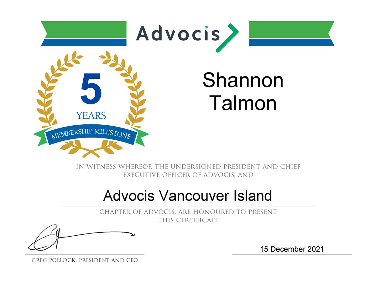 AdvocisVI's tweet photo. Congratulations to Kim Schlosser, Penny Saunders, Philip Bisset-Covaneiro, &amp; Shannon Talmon on celebrating 5 years as members of Advocis, The Financial Advisors Association of Canada!
#memberdecember #membershipmilestone #advocis #advisorscare https://t.co/Zv7lYjczuR