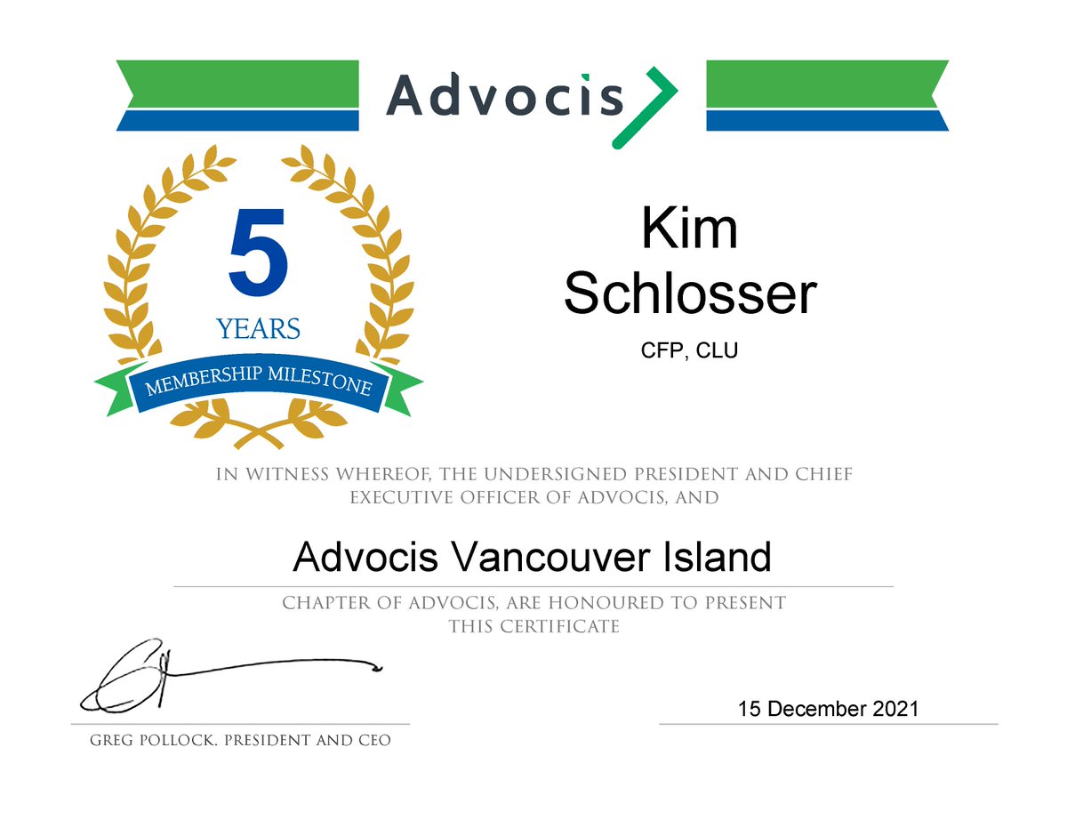 AdvocisVI's tweet photo. Congratulations to Kim Schlosser, Penny Saunders, Philip Bisset-Covaneiro, &amp; Shannon Talmon on celebrating 5 years as members of Advocis, The Financial Advisors Association of Canada!
#memberdecember #membershipmilestone #advocis #advisorscare https://t.co/Zv7lYjczuR