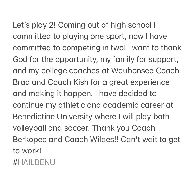 kiaramac1212's tweet photo. 🚨⚽️🏐🚨 @BenU_WSoccer @BenUVolleyball @WCCCoachKish @brad_schlemmer https://t.co/oK18nBGwpA