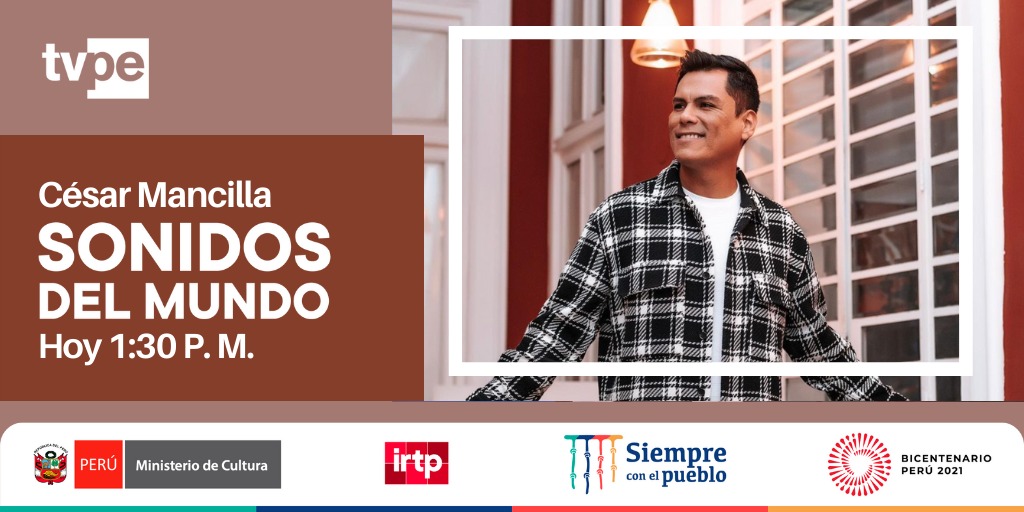 tvperupe's tweet photo. ¡Hoy empezamos una semana llena de buena música en #SonidosDelMundo! 🎶
Para iniciar con todo el ritmo y sabor, tenemos un programa especial en el que conocemos más de la trayectoria musical de @CesarMancillaOF. 🎉 https://t.co/ffFtvpm7us