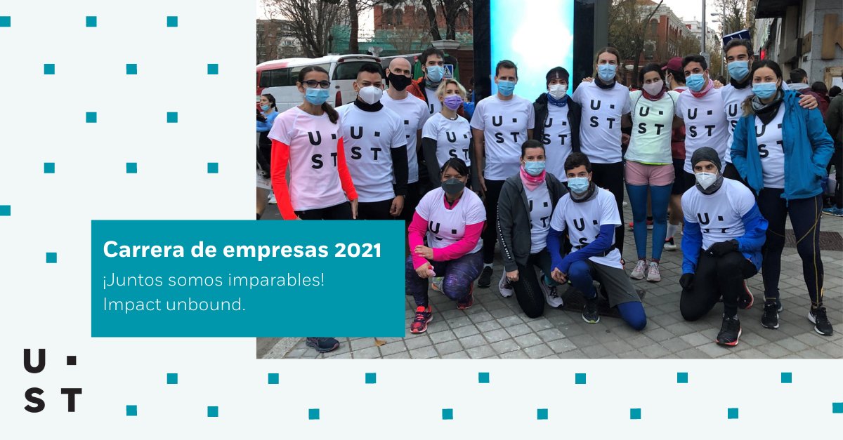 ¡Enhorabuena a todos los corredores de <a href="/USTspain/">UST España & LATAM</a>! Más de 20 compañeros desafiaron este domingo al frío y dieron el máximo en la VII Carrera de Empresas.

Una gran jornada de deporte, esfuerzo y trabajo en equipo ¡Nos vemos el año que viene! bit.ly/3Fh79EH