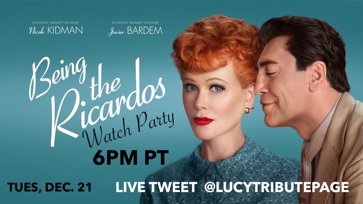 LucyDesiTribPg's tweet photo. TOMORROW. #BeingTheRicardos streams on @PrimeVideo!! 

It’s PREMIERE NIGHT so we’re hosting a #WatchParty @ 6PM PT! Join us as we watch and tweet LIVE during the film! @AmazonStudios https://t.co/MbwVTcB0m0