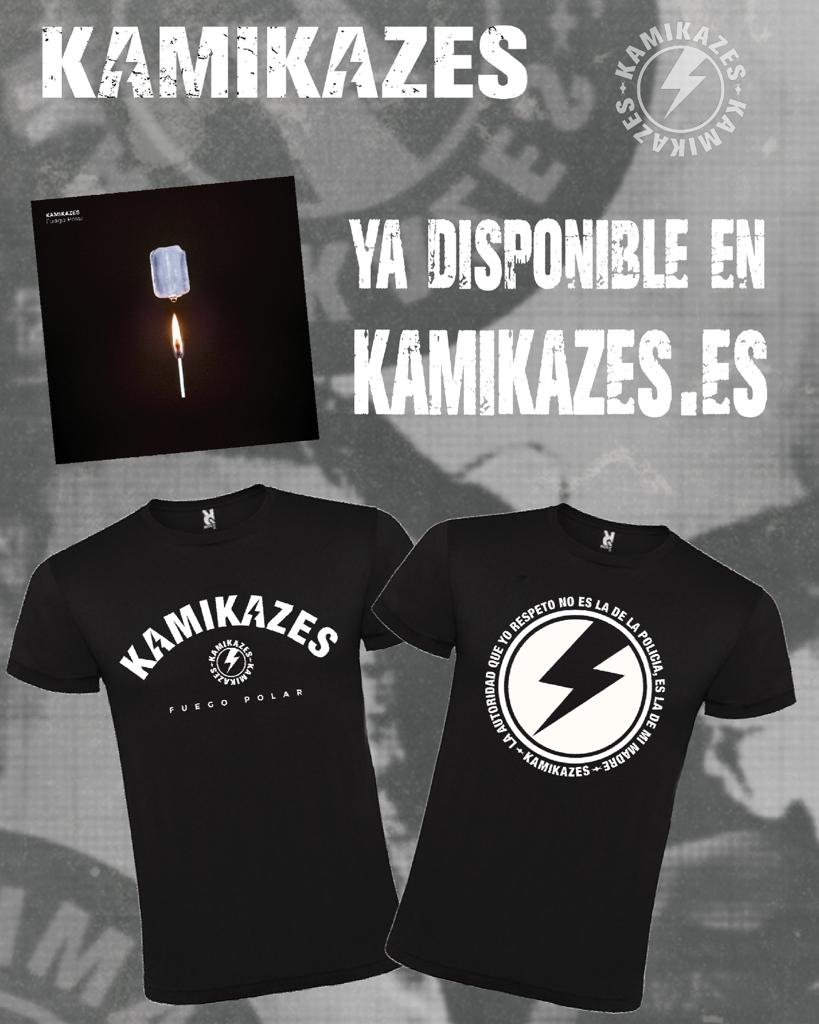 Ya está disponible en nuestra web nuestro segundo disco "FUEGO POLAR" y los nuevos modelos de camiseta "1312" y "Fuego polar" 🥵
kamikazes.es/tienda/