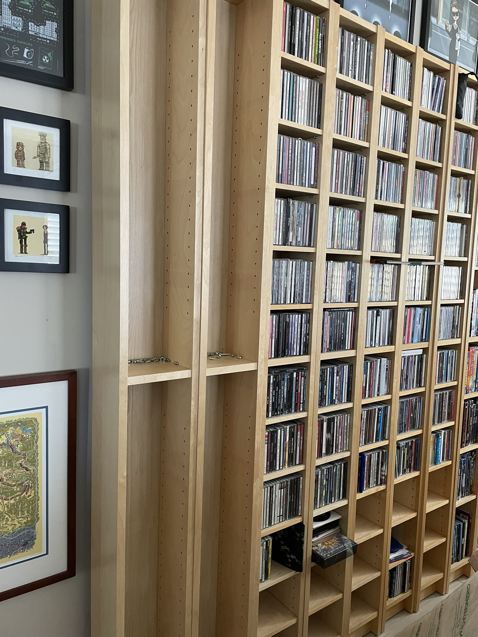 Billy bookcase cd sale storage