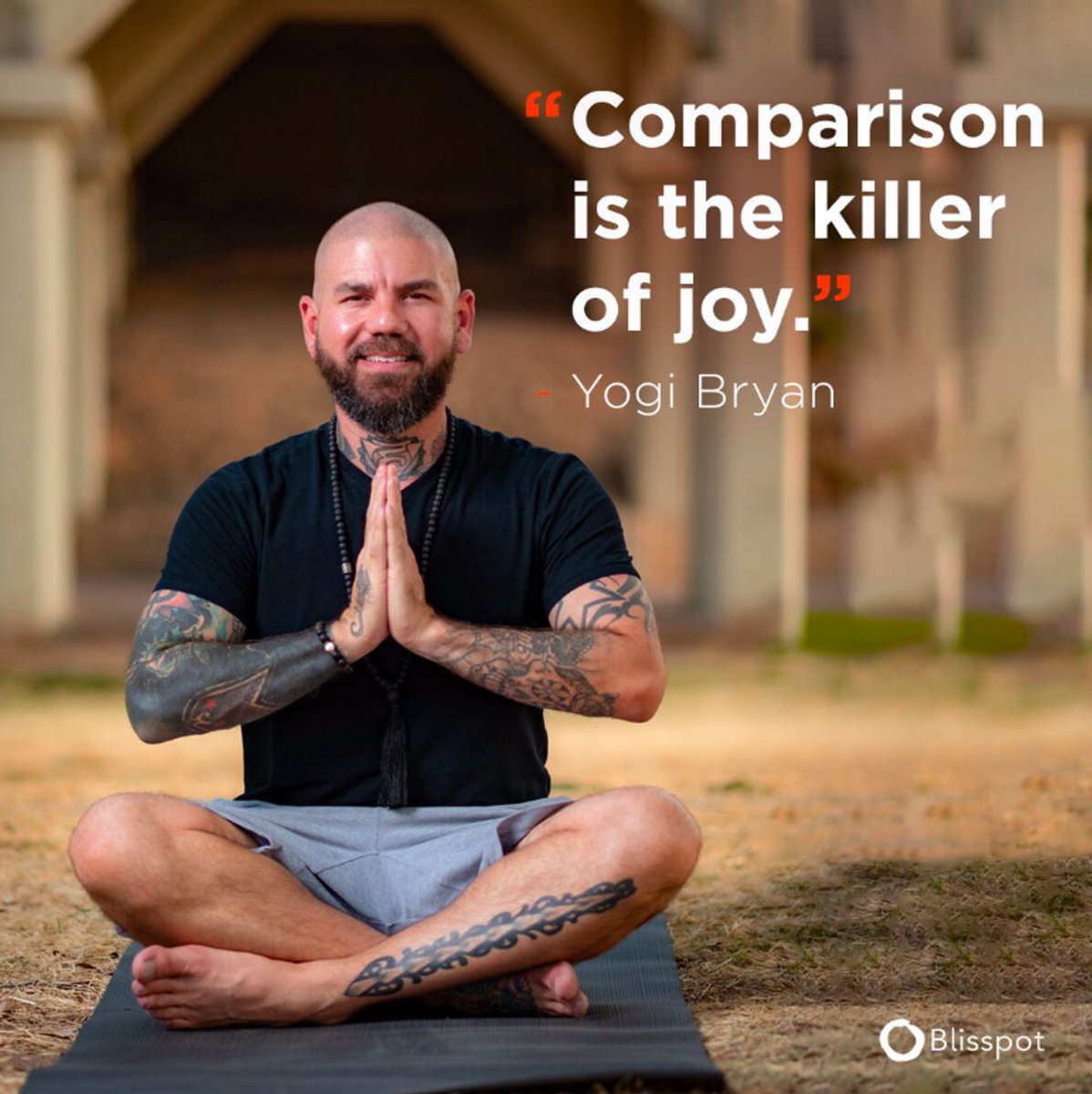 blisspot_com's tweet photo. "Comparison is the killer of joy." - @realyogibryan

#motivationalquotes #joy #motivation #wellbeing #wellbeingatwork https://t.co/CyU4Ztd4qD