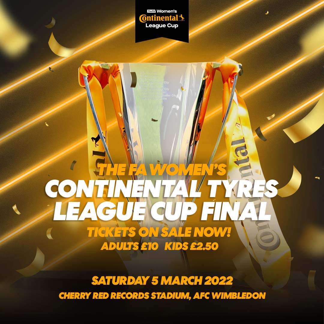 We will be hosting a showpiece final on 5 March! More info on the FA Women’s Continental Tyres League Cup Final, including how to get tickets: afcwimbledon.co.uk/news/2021/dece…

<a href="/ContiUK/">Continental Tyres</a> @BarclaysFAWSL
 #AFCW #AFCWimbledon