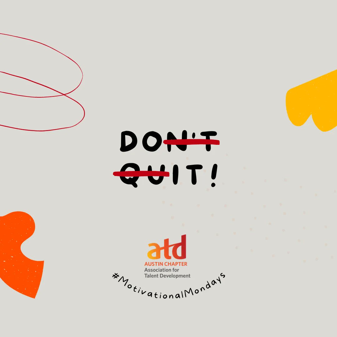 ATD_Austin's tweet photo. #MotivationalMondays #JustDoIt #ATDAustin #ATDATX https://t.co/LsuGiJbHVO