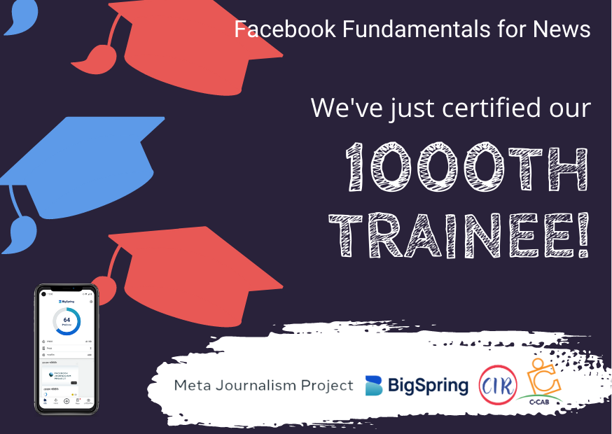 Incredible milestone of 1000 'graduates' achieved! The Facebook Fundamentals for News program has engaged  journalists across Bangladesh -  4,000+ applicants, 1,800 registered learners. #digitalstorytelling #digitalsafety A big thank to our partners. <a href="/meta/">Meta</a> @bigspringio <a href="/cirsl1/">Center for Investigative Reporting, Sri Lanka</a>