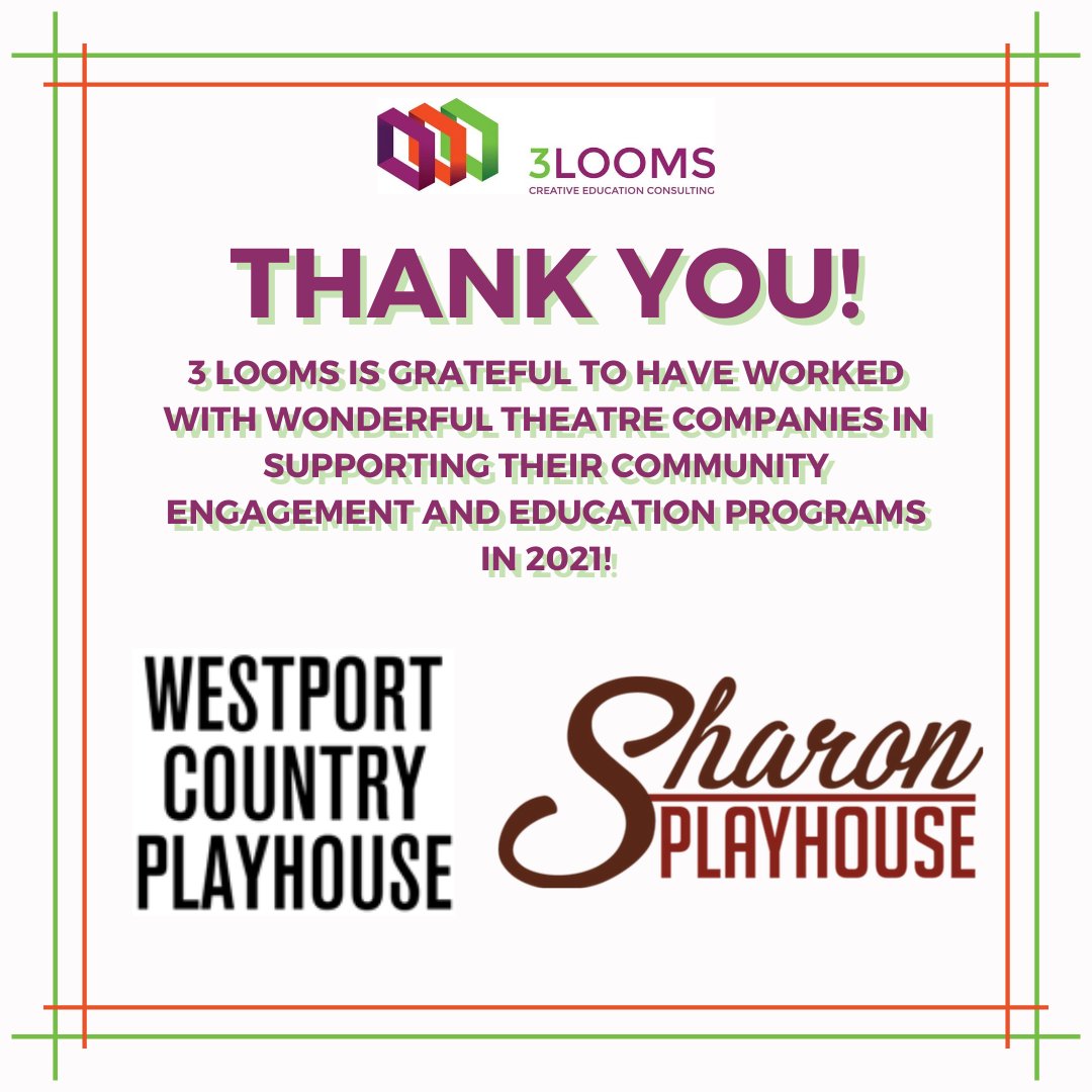 We are looking forward to maintaining current relationships and forming new ones with more theatre companies in the new year!

Visit 3looms.com to find out how 3 Looms works with producing theatre companies!
