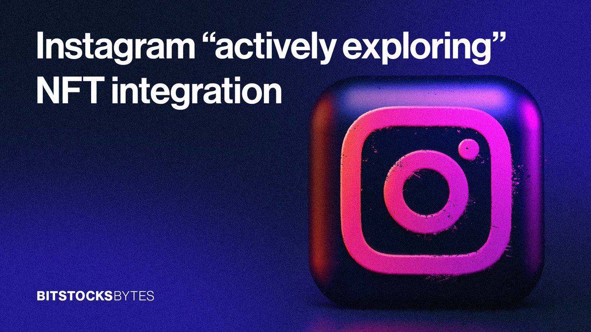 Bitstocks_'s tweet image. According to Adam Mosseri, Head of Instagram, the platform is actively exploring NFT technology and its integration into the platform to help and empower creators.

Mosseri made the comments in a recent Instagram Q&amp;amp;A. 

#Instagram #NFTs #NFT #Meta #BitstocksBytes