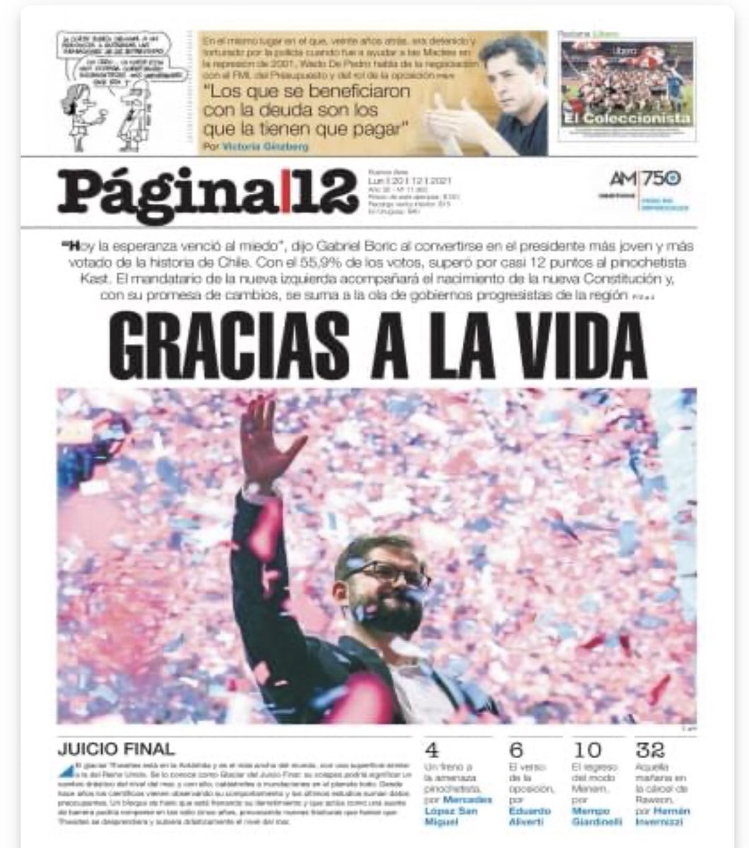 gonzalovalero's tweet photo. Otro nivel los argentinos para sus titulares y portadas https://t.co/DY5jpRfwt3