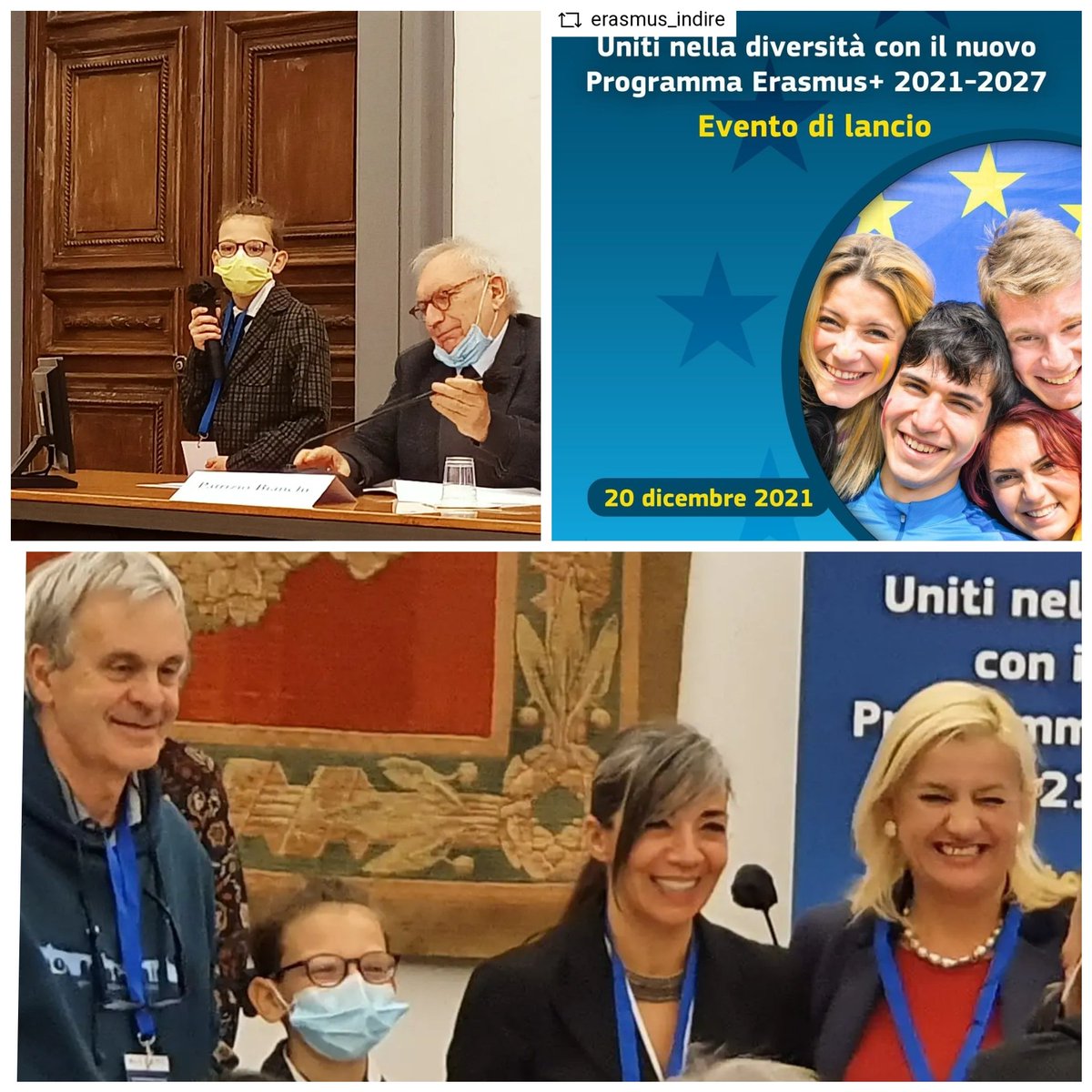 Meravigliosa giornata d'#europa vissuta oggi all'evento lancio del programma Erasmus plus 21/27
Giornata di #futuro, #giovani capaci, #insegnanti appassionati...
#GRAZIE a tutto lo staff dell'Agenzia Nazionale <a href="/ErasmusPlusInd/">Erasmus+ INDIRE</a> sempre con le scuole
#piccolescuole <a href="/IndireSocial/">INDIRE</a>