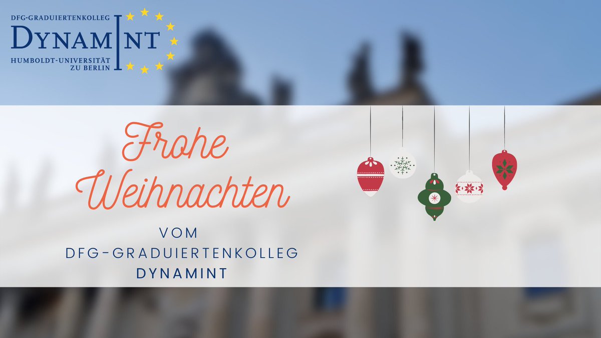 GRKDynamInt's tweet photo. Frohe Weihnachten vom DFG-Graduiertenkolleg #DynamInt! https://t.co/dy1DadkOiN