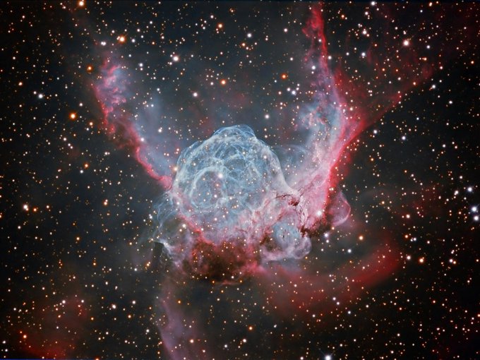RT @konstructivizm: Thor's Helmet Nebula
by astrokid https://t.co/C3Onw9Kh3w