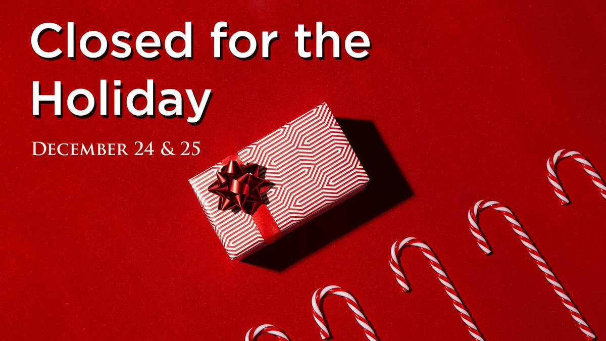 We're closed the 24th and 25th this week to enjoy the holiday. Don't worry though! We'll be back after Christmas to help you set-up those new devices Santa leaves under the tree 😉