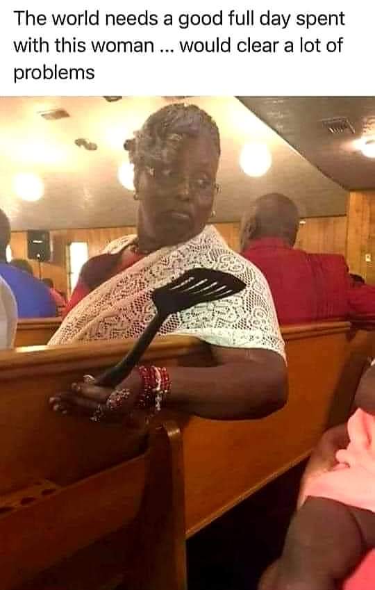 Bet she didn't have to get her kids out of jail.