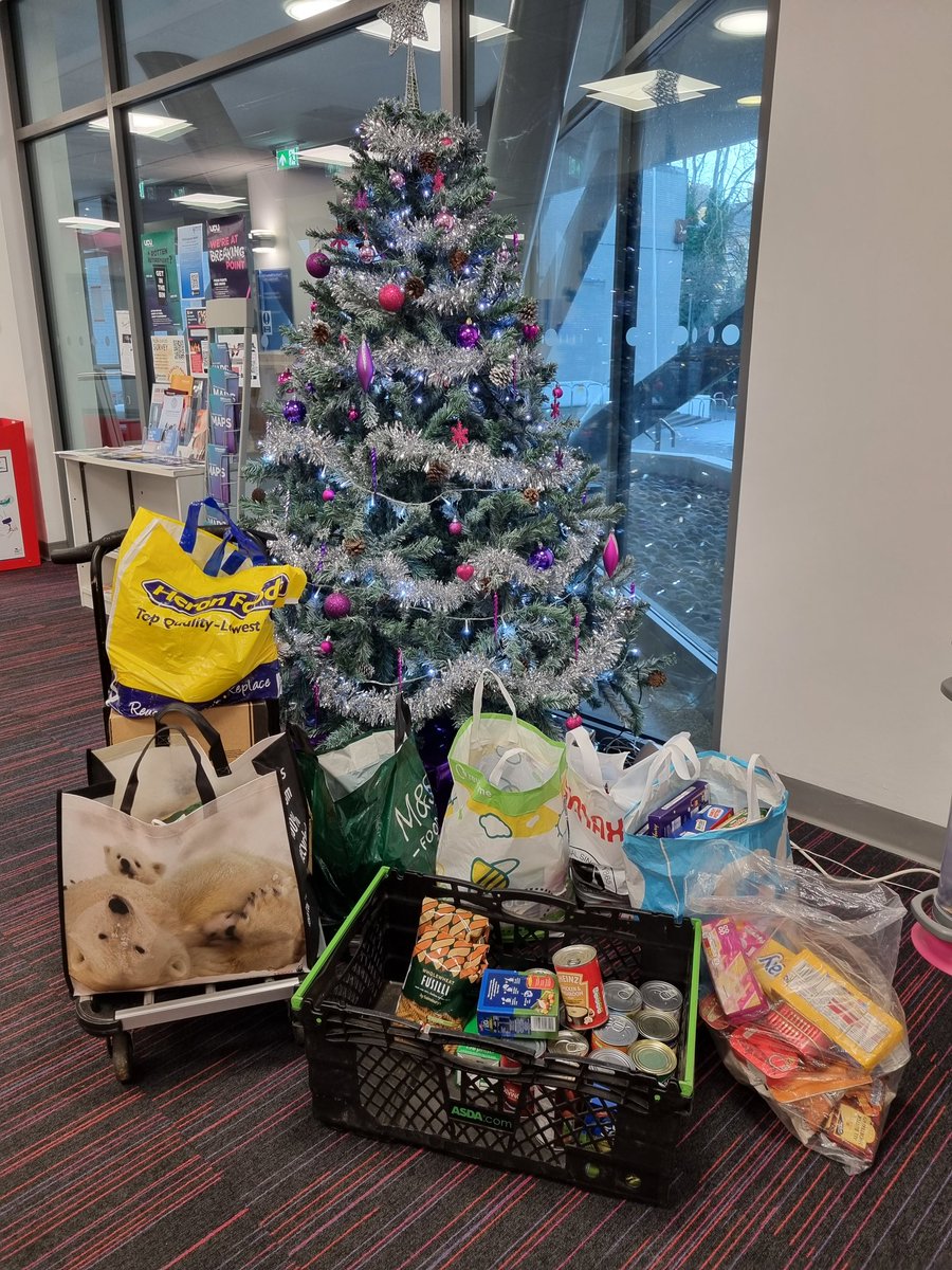 A huge thank you to everyone who donated to our food bank collection! The donations were dropped off <a href="/GFoodbank/">Gateshead Foodbank</a> this morning
As always, our box is in the reception of the medical school and will remain for as long as people wish to donate